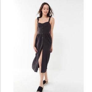 UO Tie-Shoulder Midi Dress